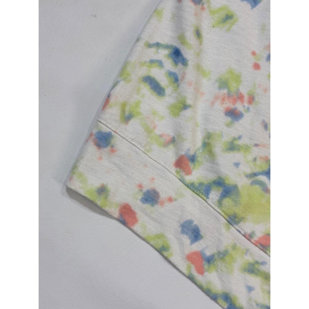 Evri Womens 1X Sweatshirt‎ Crewneck Tie Dye Pastel Green Blue Coral Pullover Top - Picture 5 of 8